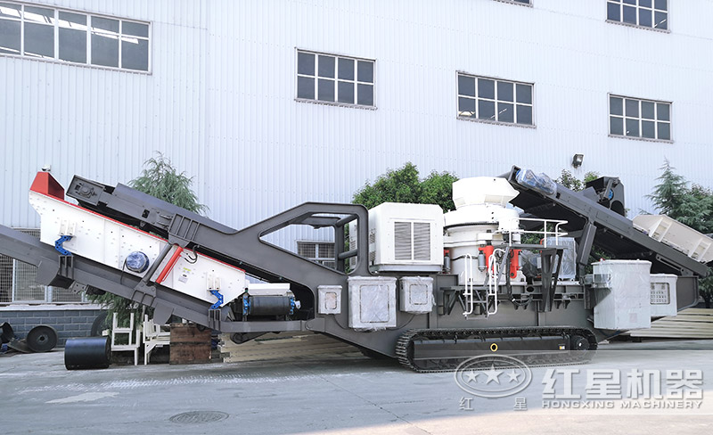 履帶圓錐破碎機(jī)，遙控移動(dòng)